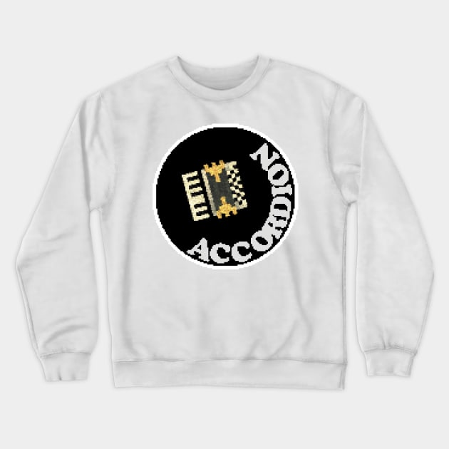 Rock Battle Card Game Accordion Icon Crewneck Sweatshirt by gkillerb